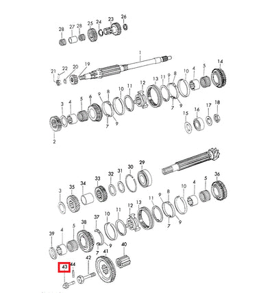Porsche Gear Shaft - 914 70-76 905-318-331-10