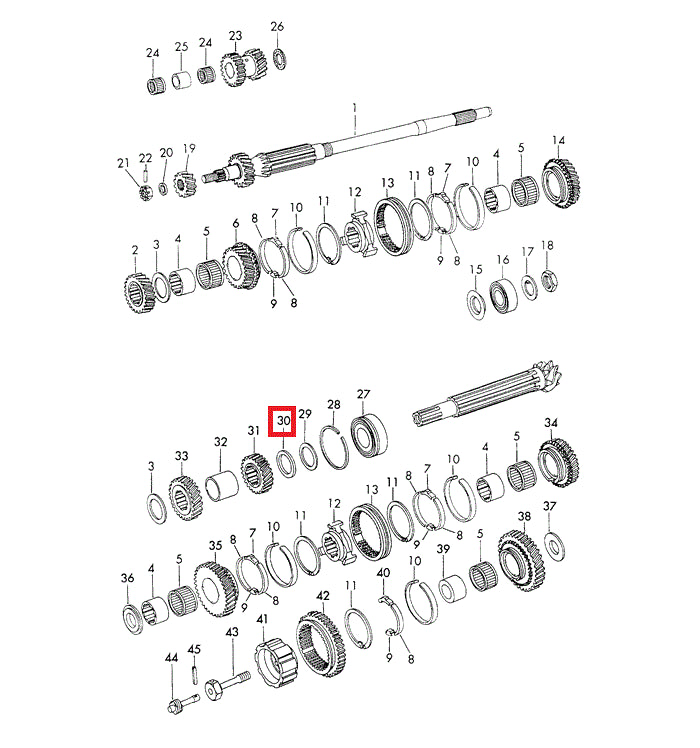Porsche Gear Wheel Spacer - 914 70-76 901-302-298-01