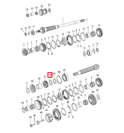 Porsche Gear Wheel Spacer - 914 70-76 901-302-298-01