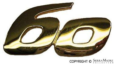 Porsche Gold 60 Emblem - 356B 644-559-304-06