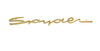 Porsche Gold Fender Emblem for 550 Spyder - 356A 55-57 SMC-000-732