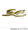 Porsche Gold SC Emblem - 356C 64-65 644-559-303-07