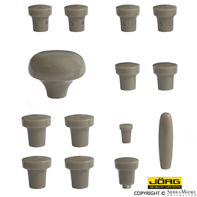 Porsche Grey Knob Set - 356A 55-59 SMC-552-GRY