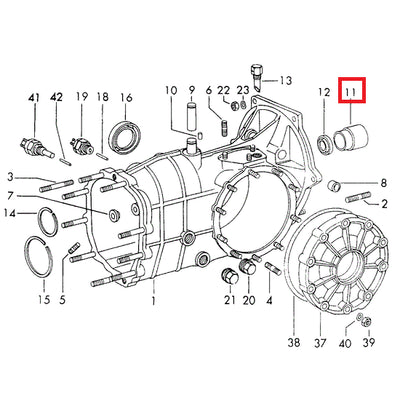 Porsche Guide Sleeve - 914 70-76 905-116-813-01