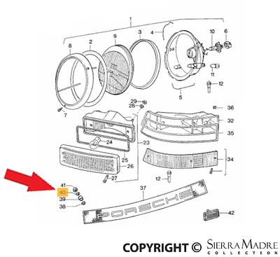 Porsche Headlight Washer - 911 74-77 911-631-603-00