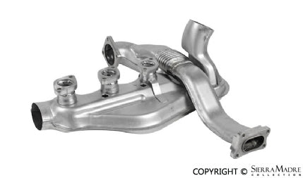 Porsche Heat Exchanger - Stainless Steel - Left - 964 88-94 91-023S