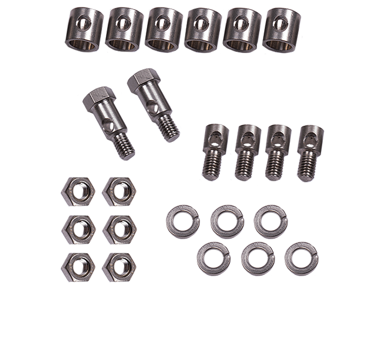 Porsche Heater Control Rod Hardware Kit - All 356s 50-65 SMC-211-901