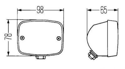 Porsche Hella Rear Fog Light - 911 G Series 911-631-251-29