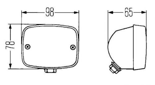 Porsche Hella Rear Fog Light - 911 G Series 911-631-251-29