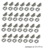Porsche Hood Seal Screws & Washers Set - All 356s 50-65 644-511-001-00