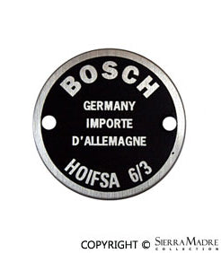 Porsche Horn Data Plate Double Hole - Right NLA-701-645-00