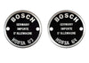 Porsche Horn Data Plate Set Double Hole - All 356s 50-65 SMC-701-645-00