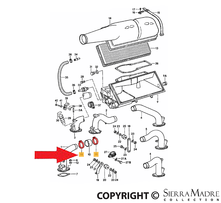 Porsche Hose Screw Clamp - 911 78-83 999-512-230-02