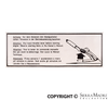 Porsche Indication Starter Decal - 911 - 72-74 911-701-127-00