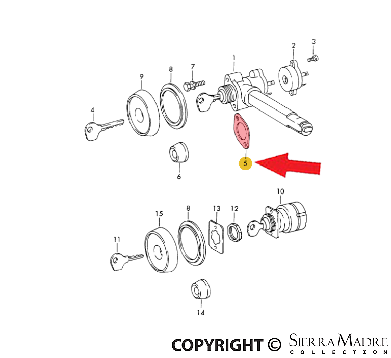Porsche Insert - 911 70-86 911-347-613-00