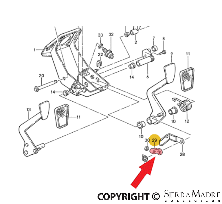 Porsche Intermediate Piece - 911/912/914 901-423-507-02