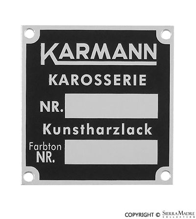 Porsche Karmann ID Badge 644-701-105-00