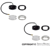 Porsche License Plate Light Assembly Set - 356 60-65 644-631-601-05-SET