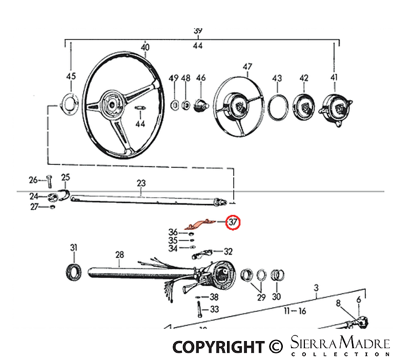 Porsche Lock Ring - 356B/356C 60-65 644-502-922-05