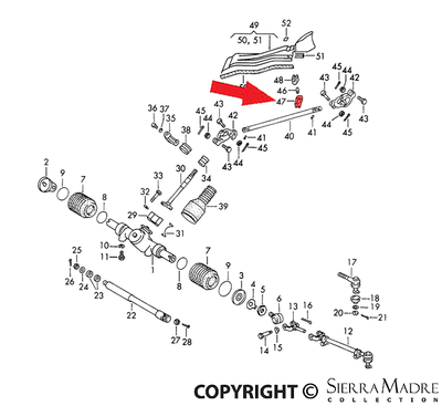 Porsche Lower Bearing Bracket - 911/912 901-347-734-01