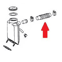 Porsche Oil Breather Hose with Mesh A/C - 356 - 356A - 356B - 356C - 912 616-107-795-01