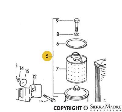Porsche Oil Filter Canister Kit - 356/912 50-69 546-07-800