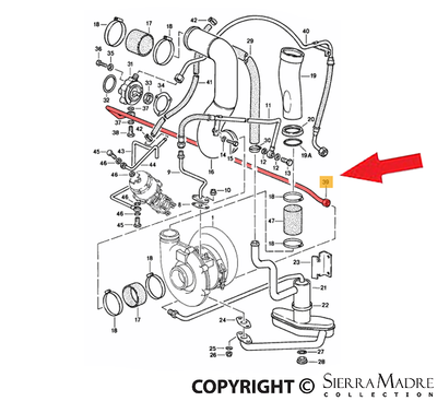 Porsche Oil Line - 911 75-89 930-107-338-00