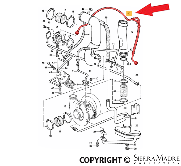 Porsche Oil Pipe - 911 87-89