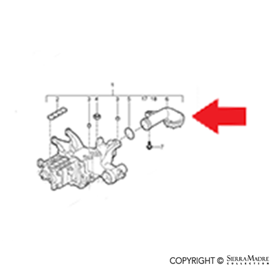 Porsche Oil Suction Tube - Boxster 09-11 9A1-107-075-10
