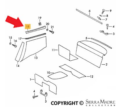 Porsche Ornamental Strip - 911 69-71