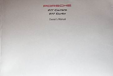 Porsche Owners Manual - 993 WKD-993-020