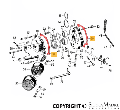 Porsche Paper Gasket - 356/ 356A 50-59