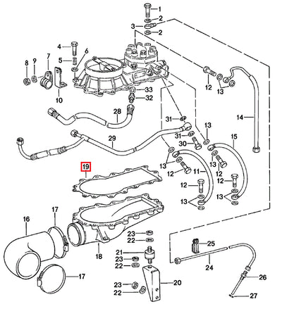 Porsche Paper Gasket - 911/930/928 75-94 930-110-394-00