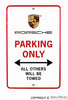 Porsche Parking Only Wall Sign PNA-701-001-00