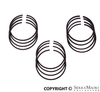 Porsche Piston Ring Set - 80mm-3.0x3.0x5.0 - All 356s 50-65 008-11-80R