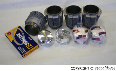 Porsche Piston and Cylinder Set - 86mm - all 356s/912 50-69 008-11-86P-JE