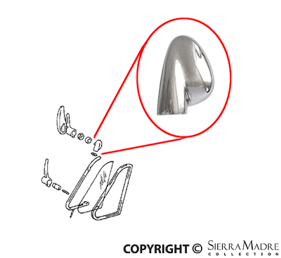 Porsche Pivot Bearing - Right - Chrome 911/912 65-76 901-542-622-22