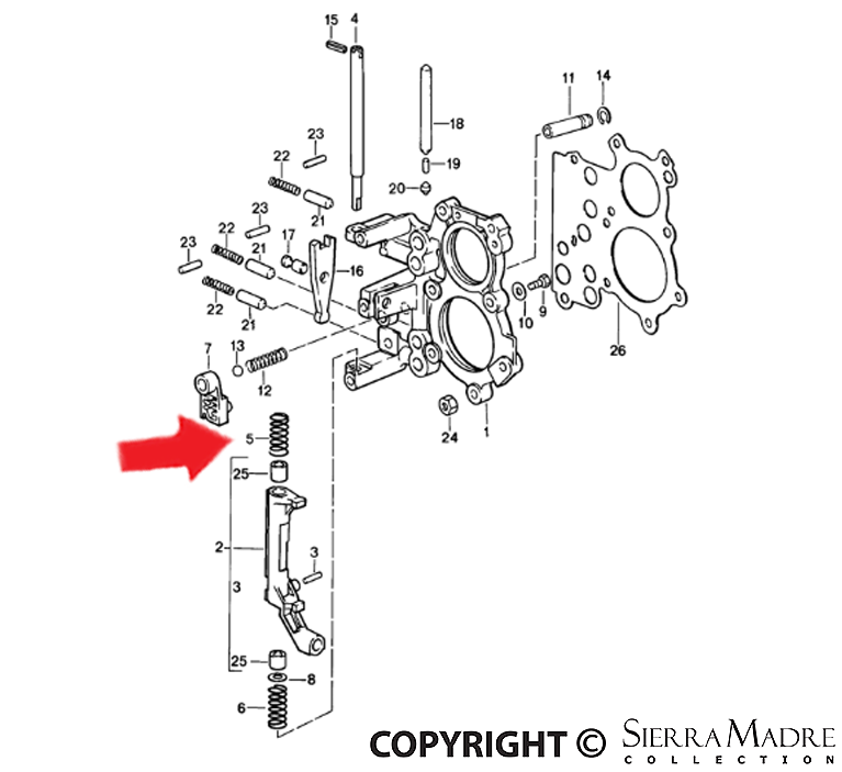 Porsche Pressure Spring - 964 89-94