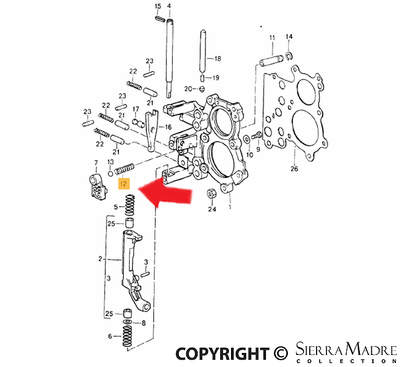 Porsche Pressure Spring - 993/964 89-98 950-303-137-00