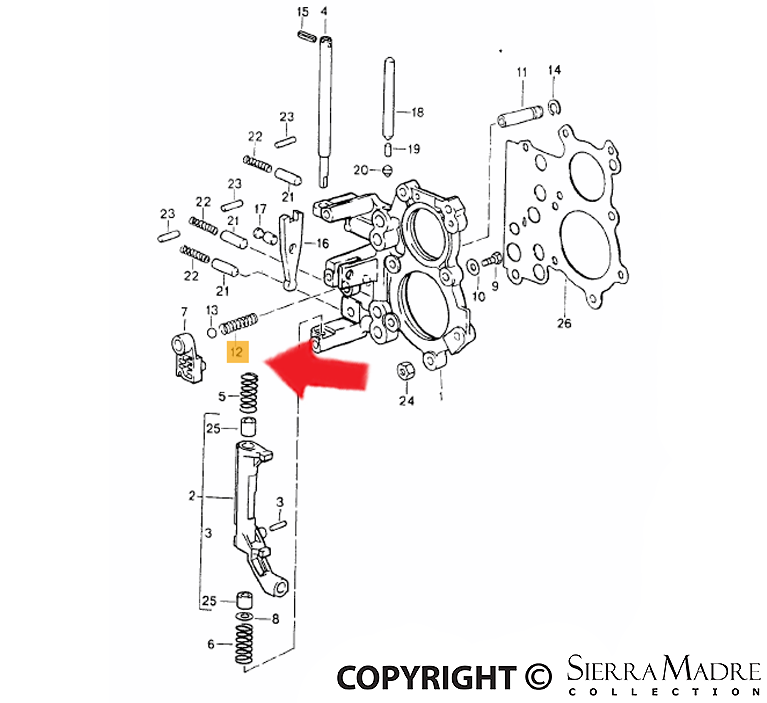 Porsche Pressure Spring - 993/964 89-98 950-303-137-00