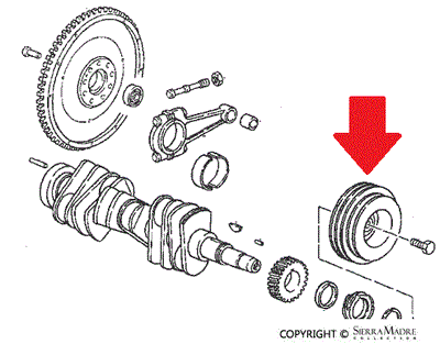 Porsche Pulley - 964 89-94 964-102-150-20