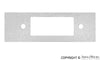 Porsche Radio Cut Out Plate - 911/912 69-73 901-552-079-05
