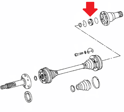 Porsche Rear Axle Plug - 911/912 65-68 901-332-239-10