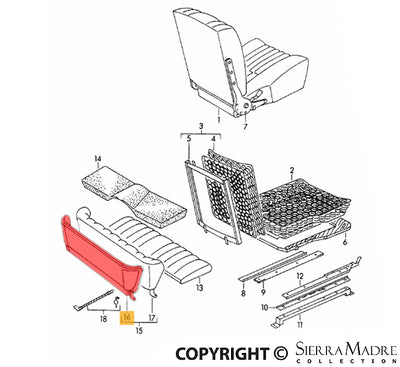 Porsche Rear Backrest Frame - 356 - 356A 50-59 644-522-021-01