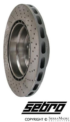 Porsche Rear Brake Disc - Vented - Right - 930 78-89 930-352-046-01