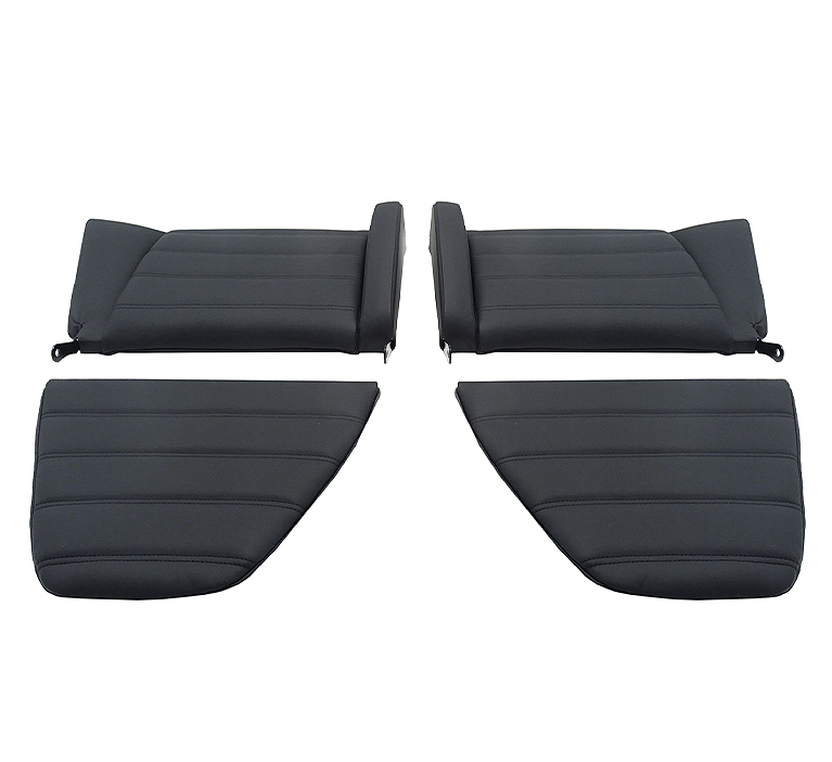 Porsche Rear Seat Set - Black - 911/930 74-89 SMC-522-005B