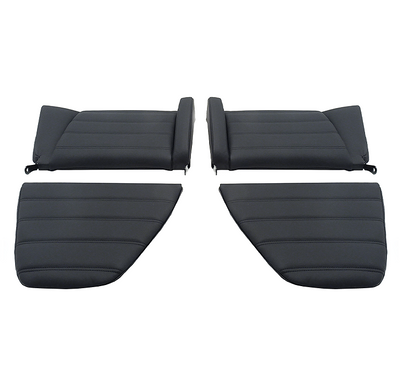 Porsche Rear Seat Set - Black - 911/930 74-89 SMC-522-005B