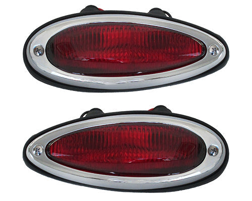 Porsche Rear Teardrop Taillight Assembly Set - 356A - 356B - 356C | 19