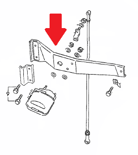 Porsche Rear Wiper Motor Support - 911/912/930/912E 65-77 901-628-065-00