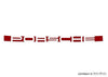 Porsche Red Porsche Insignia Decklid Decal - 911 70-73 911-559-035-01